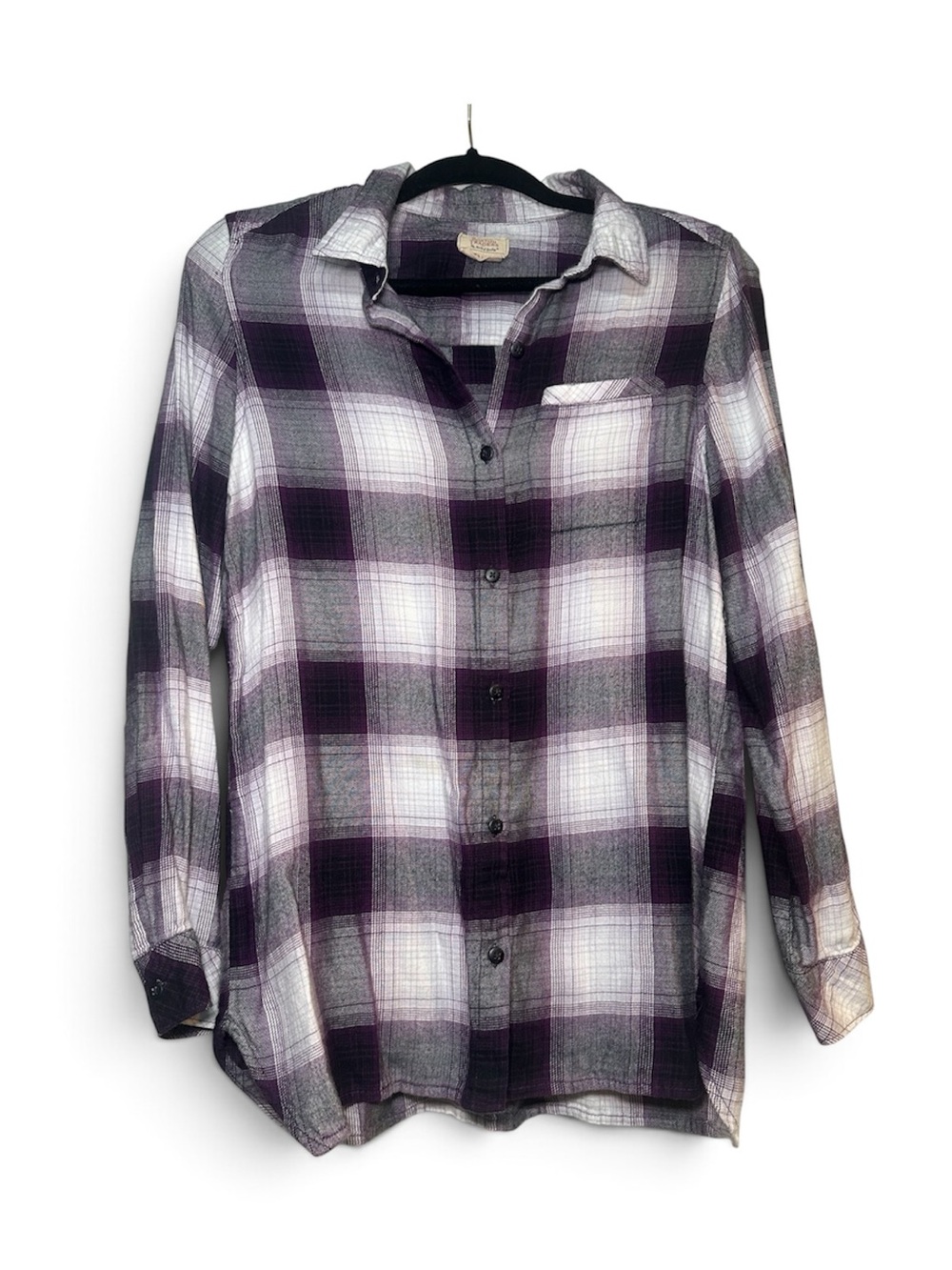 Boston Traders Plaid Flannel Button Down Shirt Size S